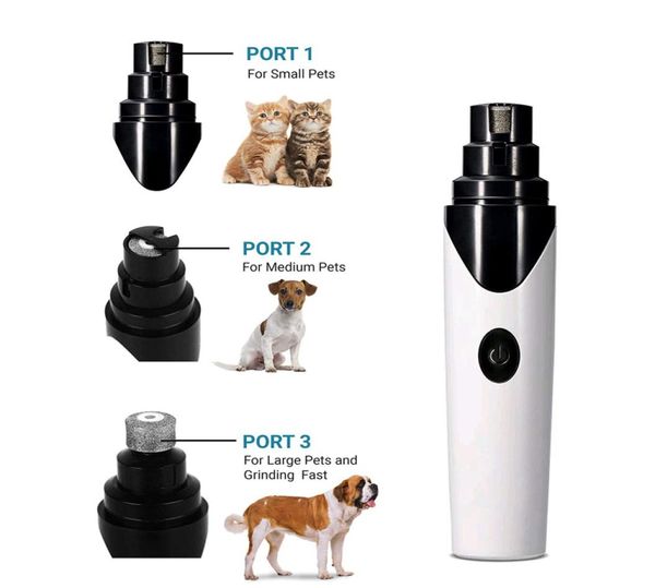 Strumento per la cura delle unghie degli artigli elettrici ricaricabili per cani professionali Zampe per animali domestici Grinder Clipper Dispositivi per pedicure automatici Produttore cinese6396499