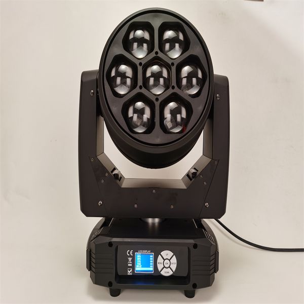 2pcs Top LED Wash 7 * 40W RGBW 4in1 DMX Mini Zoom Beam Led Moving Head Bienenauge Licht für DJ Live Party Shows Bühne