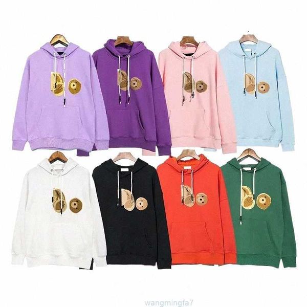 7g63 Men and Women Designer Hoodie Palms Sweatshirts Hooded Pullover Top Causal Palmangel Bear Print Streetwear t Shirt Palmes An U36p#