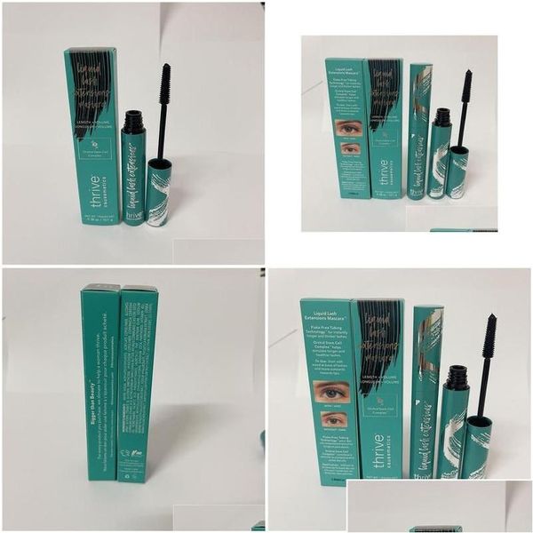 Mascara Car Dvr Mascara Thrive Causemetics 10.7G Estensioni ciglia liquide Lunghezza spessa Impermeabile Trucco occhi Mascara Nero 0.38Oz Goccia Dhzdq