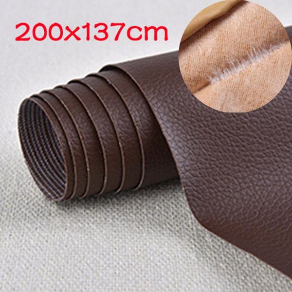 Stoff 200x137cm Sofa Stoffe DIY Selbstkleber PU Leder Reparaturflecken Fix Aufkleber für Sofa -Sitztischstuhlstuhlbeutelbet