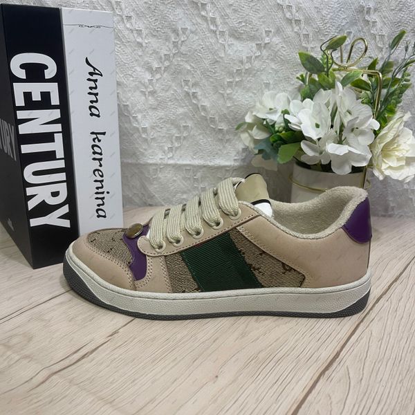 Designer de luxo sapatos sujos sapatos casuais homens e mulheres apartamentos clássico colorway qualidade perfeita Somente a melhor qualidade é vendida com caixa e saco de pó 10A