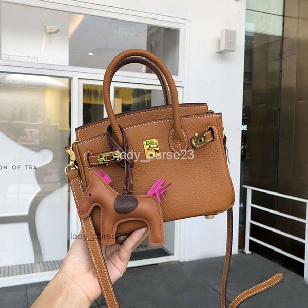 hbirkins estate da donna borse borse lady vate bag in pelle litchi croce spalla borsetta cutie crossbody piccolo mini classico 20 cm c3w3 o9u4 5an0