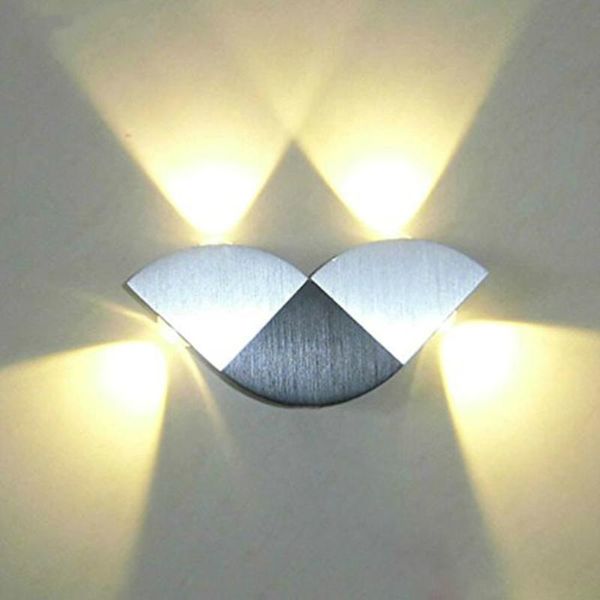 Lampada da parete moderna ad alta potenza 4W farfalla LED applique su/giù apparecchio a parete decorazione per interni