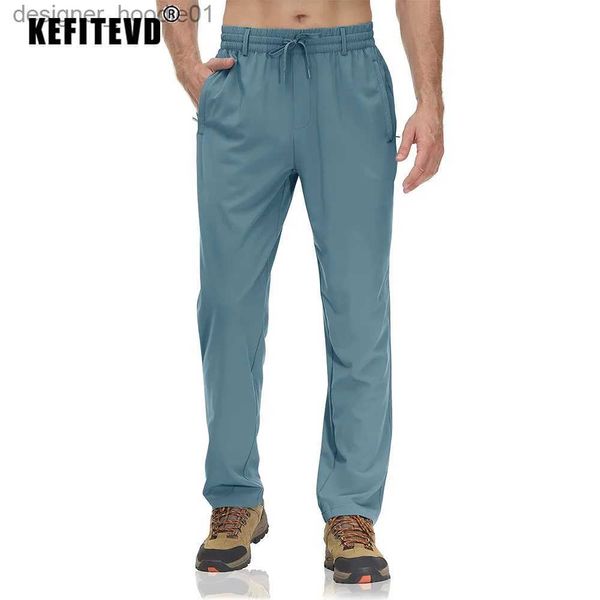 Herrenhose KEFITEVD Leichte, schnell trocknende Hose Herren Sommer Outdoor Wanderhose Trekking Klettern Camping Angelhose Arbeitshose L231129