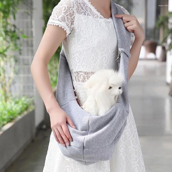 Переноска для собак, сумка на ремне для кошек, дорожная портативная двусторонняя сумка для домашних животных, сумка на плечо