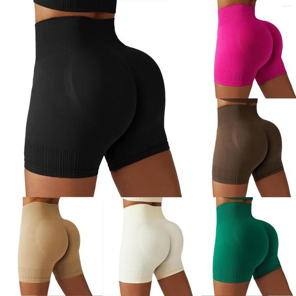 Женские шорты топы с высокой талией мягкая спандекс езда йога для женщин плюс размер танцевального волейбола бедро