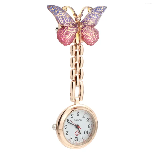 Relógios de bolso Presentes do aluno pendurado relógio de lapela PIN Mens Digital Acessórios de enfermagem Enfermeira Clipe Distintante