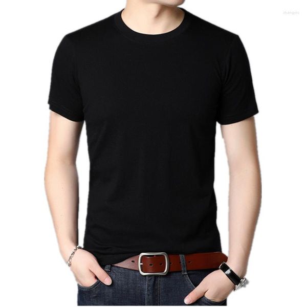 T-shirt da uomo 2023 Estate manica corta coreana Camicia di cotone casual di grandi dimensioni Abbigliamento Camisas Blusas Masculinas Vestidos Casuales