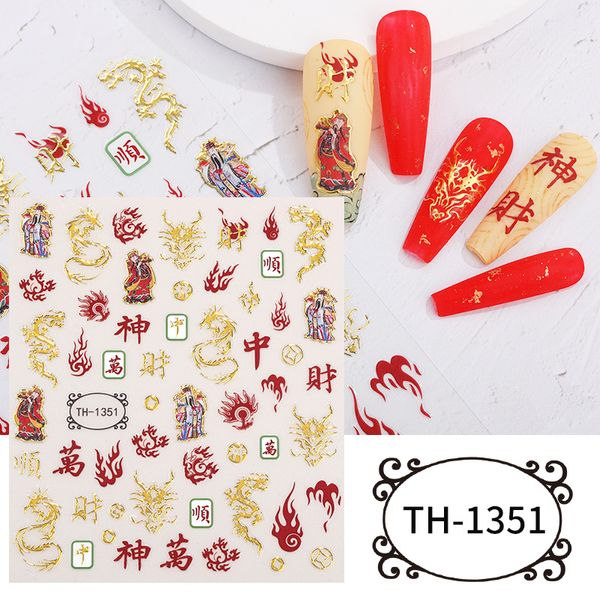 10 fogli adesivi per nail art, decalcomanie, stile carta da gioco, adesivi per unghie, numeri, lettere, grafica, accessori per unghie per donne e ragazze, nail art, design fai da te, decorazione