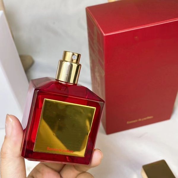 Colônia fragrância superior unissex perfume original masculino e feminino 70ml incenso spray desodorante garrafa vermelho sexy senhoras spray fragrância duradoura