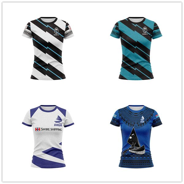 2023 Fiji 7's Fijian Drua Home Away Rugby Camicie Abbigliamento sportivo da donna Outdoor Felpe T-shirt