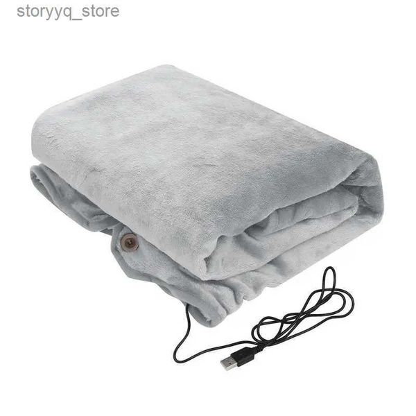 Электрическое одеяло Беспроводное одеяло с подогревом Одеяло с подогревом 5 В Быстрый нагрев с батарейным питанием Одеяло с подогревом от USB для кабинета Гостиная Q231130
