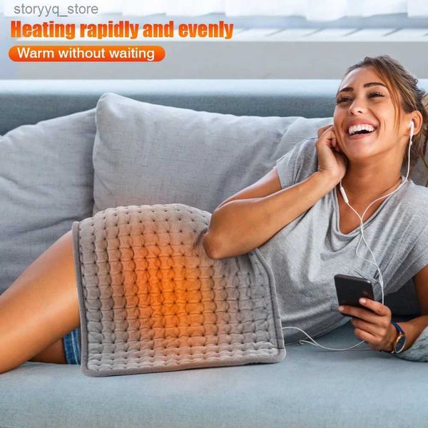 Coperta elettrica Riscaldatore elettrico multifunzionale Coperta termica invernale calda per divano letto Vita Addome Gambe Lavabile Tappetino elettrico Tappeto Q231130