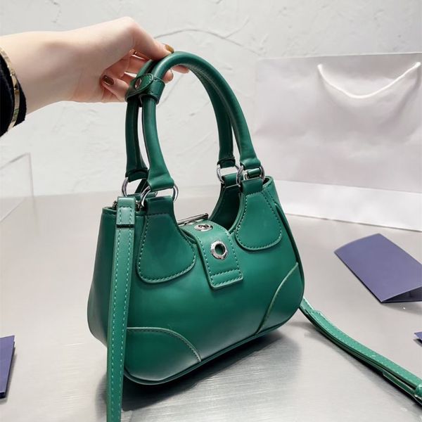 Borse da sera Pochette piccola a mezzaluna Borse Ascellare di alta qualità Borsa a tracolla in vera pelle di lusso Borsa a tracolla Flip portafoglio Donna uomo sole