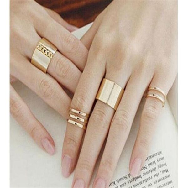 3pcs set moda yüzük parmağın üstünde MIDI uç parmağının üstünde Knuckle Açık Yüzük 20 Setleri 307U