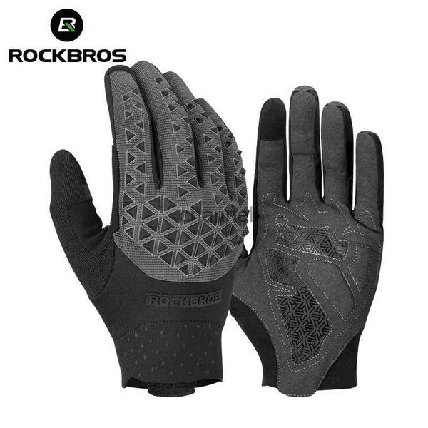 Fahrradhandschuhe ROCKBROS Frühling Herbst Fahrradhandschuhe Fahrrad MTB Rennradhandschuhe Langfinger Rennradhandschuhe Bequeme Fahrradausrüstung YQ231129