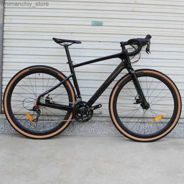 Biciclette 2023 TWITTER GRAVEL Bike RS-2 * 11S Percorso interno Freno a disco olio Off-road grado T900 Biciclette da strada in fibra di carbonio 700 * 40C Q231129