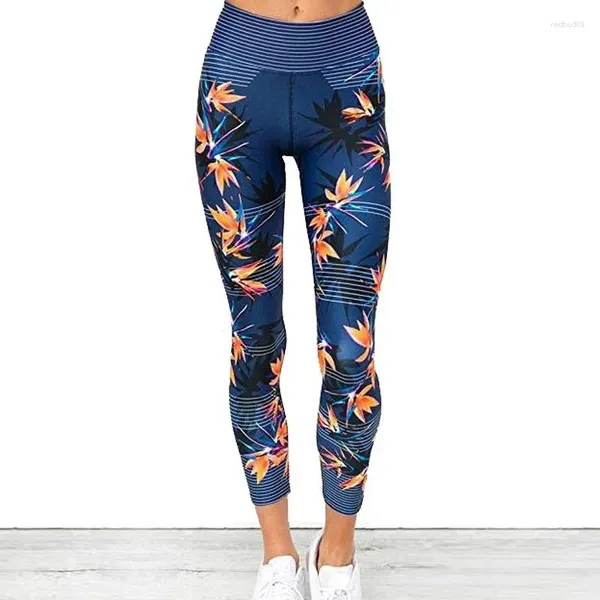 Kadınların Tayt Çizelgesi Baskı Elastik Spor Salonu Egzersiz Tayt Yoga Pantolon Fitness Sport S-XL Koşan Pantolon Plus Boyut