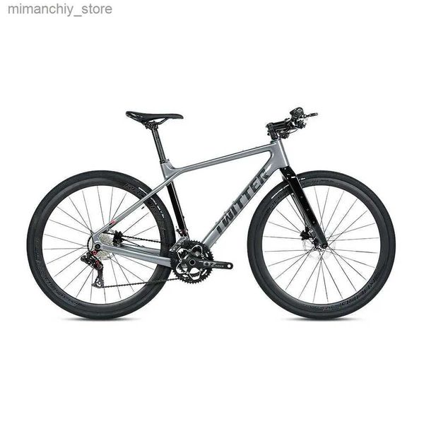 Biciclette 700C * 38C Gravel Bike Carbon Bicycs 24 Velocità Thru Ax 12142 Freno a disco BB386 * 46 * 24mm Bici da strada da 29 pollici Q231129