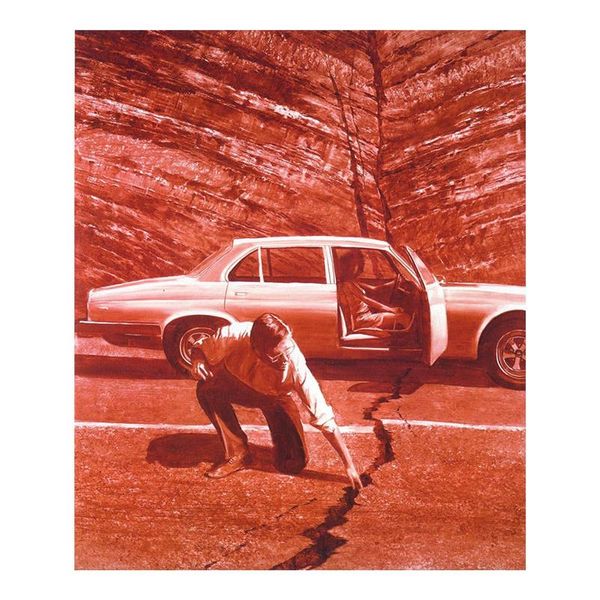 Il dubbio di Thomas Mark Tansey Pittura Poster Stampa Home Decor Incorniciato o senza cornice Popaper Material324J