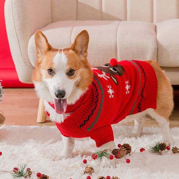 Hundebekleidung Welsh Corgi Hundekleidung Winter Hundepullover Weihnachten Haustiermantel Outfit Kleidungsstück Katze Chihuahua Welpenkleidung Weihnachten Hundekostüm S XXS 231129