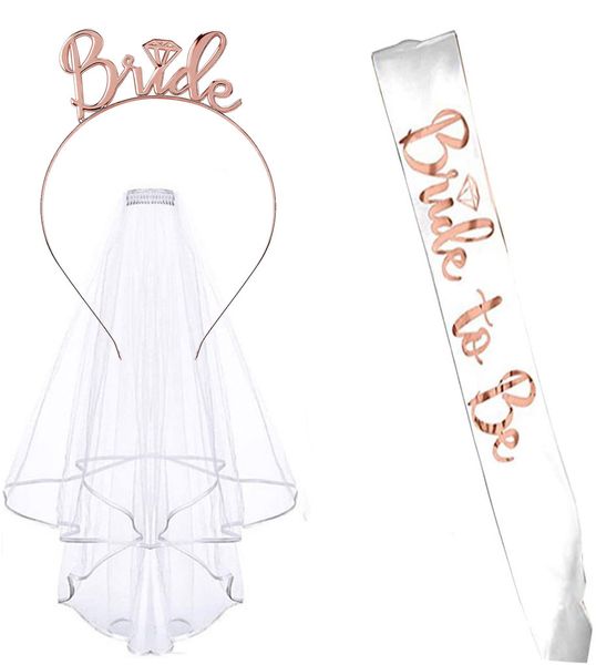 Sposa Lettera Sposa futura Accessori per copricapo da sposa Fascia per feste Fascia per capelli in lega Accessori per capelli Copricapo per feste singole