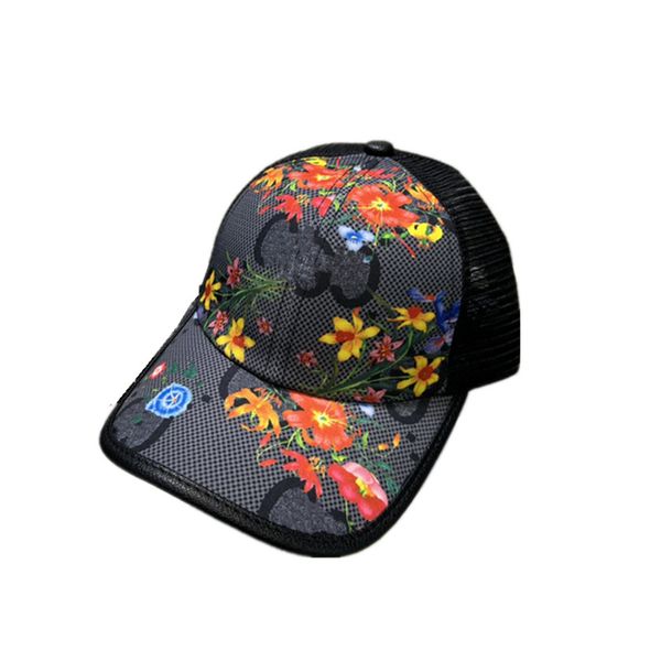 Ball Caps Design Briefkappe gestickte Blumen Herrenmarke Herren- und Damen-Baseballmütze verstellbare Golf-Sommermütze