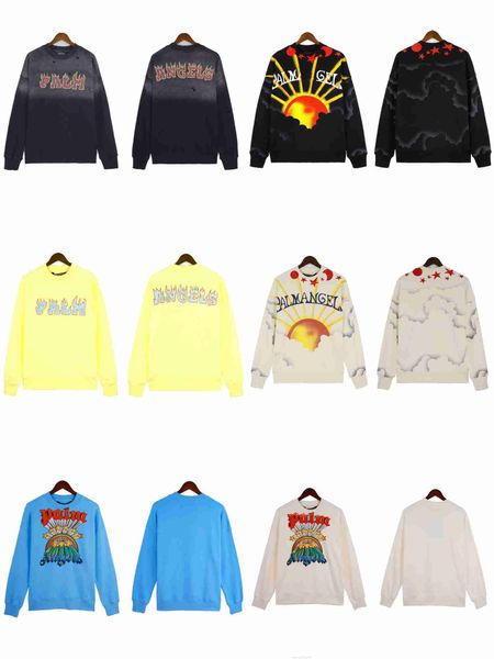 0F23 Tasarımcı Giyim Moda Sweatshirt Palmes Melekler Kırık Kuyruk Köpekbalığı Mektubu Flock Nakış Gevşek Rahat Erkek ve Kadınlar ve Kapşonlu