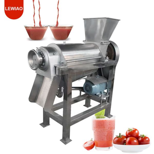 Máquina industrial de aço inoxidável para frutas, maçã, melancia, manga, suco de abacaxi, triturador de parafuso, extrator de espremedor