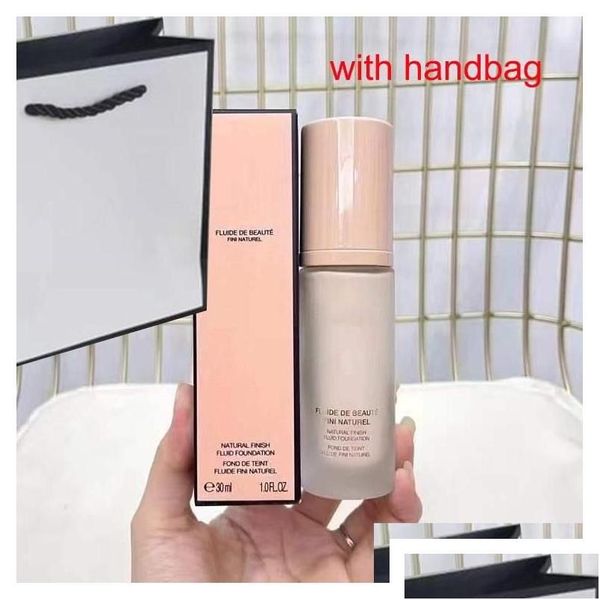 Fundação Fundação Natural Acabamento Fluido 30Ml Fluide De Beaute Fini Naturel Liquid Primer Concealer 1Fl.Oz Face Makeup Foundations W Dh4Sq