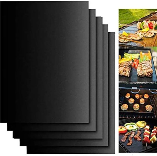 Kochutensilien Antihaft-BBQ-Grillmatte 40 * 33 cm Backmatte BBQ-Werkzeuge Kochen Grillblech Hitzebeständigkeit Leicht zu reinigende Küchenwerkzeuge Großhandel