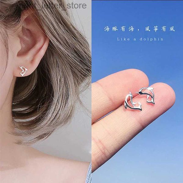 Stud Mode Schöne Mini Winzige Glücksfisch Ohrstecker für Frauen Student Tibetischen Silber Tier Ohr Pin Piercing Schmuck Brincos YQ231128