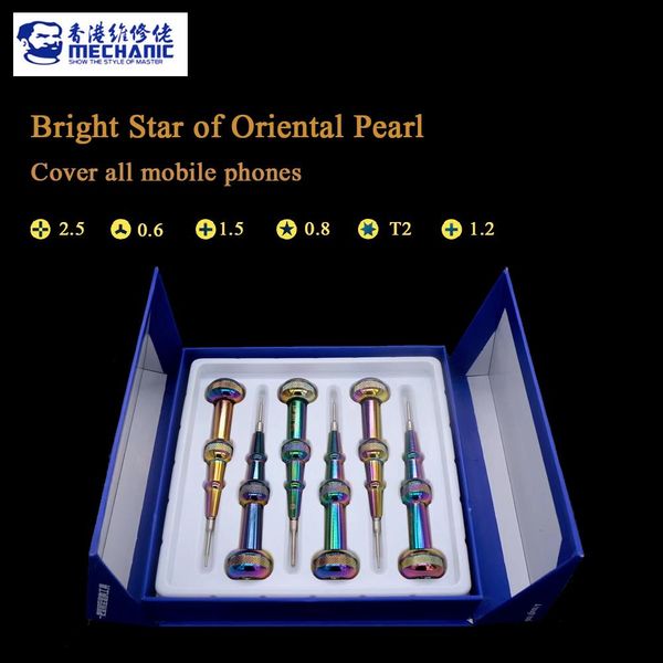 Schroevendraaier 6pcs Mechanic 3D Oriental Pearl Brigh