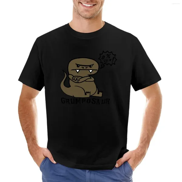 Herren-T-Shirts, Grumposaur-T-Shirt, Herrenkleidung, schnell trocknendes Hemd, Kawaii-Schweiß, groß und groß für Männer