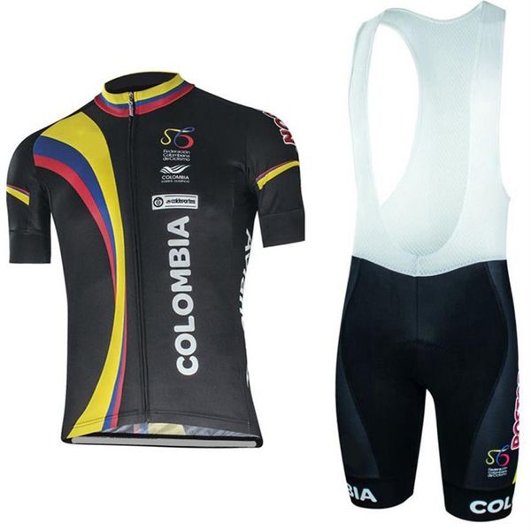 Colômbia camisa de ciclismo mountain bike wear conjuntos curtos mtb ropa ciclismo uniforme maillot culotte terno ao ar livre 2440