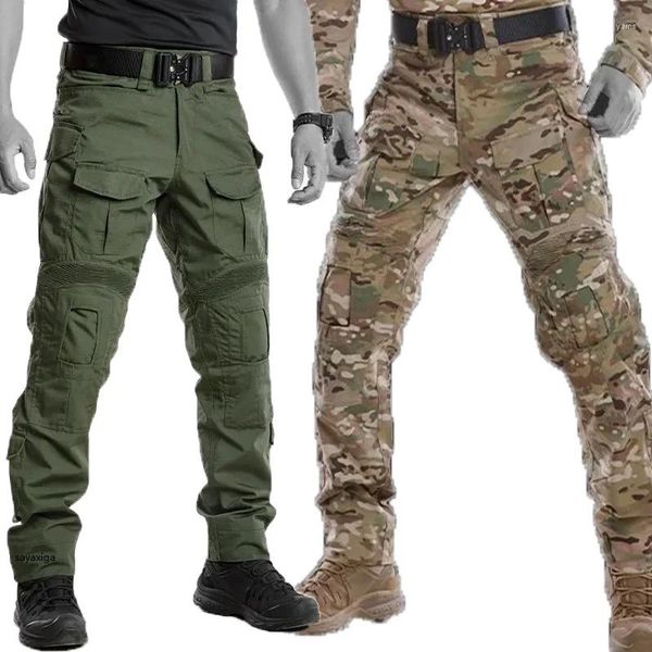 Мужские брюки, Мужская армейская военная тактическая рабочая камуфляжная одежда для треккинга и охоты, мужские походные брюки