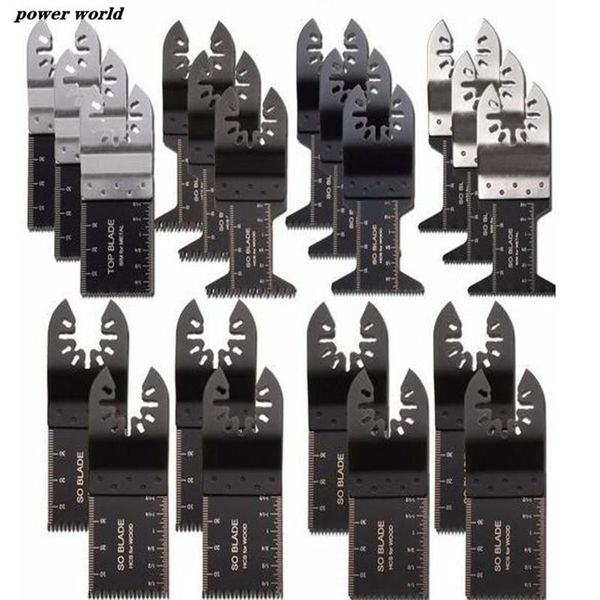 Zaagbladen 20 Pçs/set Metal/madeira Oscilante Multiferramenta Lâminas de Serra Rápida Conjunto de Ferramentas Elétricas Lâmina de Serra