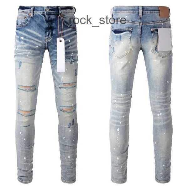 Herrenjeans Lila Herren Designer Denim Tränen Skinny Farben Streetwear Hippop Aufkleber Stickerei Gerade Großhandel 2 Stück 10 % Rabatt auf 1 OVYS