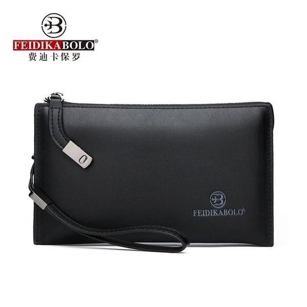 Carteiras com senha de bloqueio bolsa de embreagem masculina grande capacidade longa homens telefone moda negócios masculino chave carteira multi-card268a