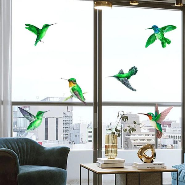 Fensteraufkleber, Glas-Set, 6-teilig, Aufkleber-Zubehör, Anti-Vogel-Anti-Kollisions-Dekor, elektrostatische Ausrüstung