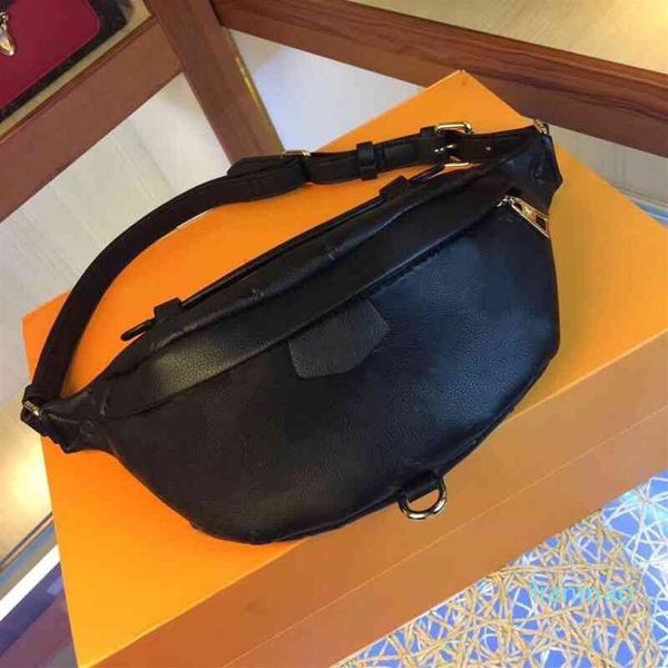 Borse in vita da donna della moda borse in rilievo in goffing nero in tessuto originale in tessuto bumbag marsup