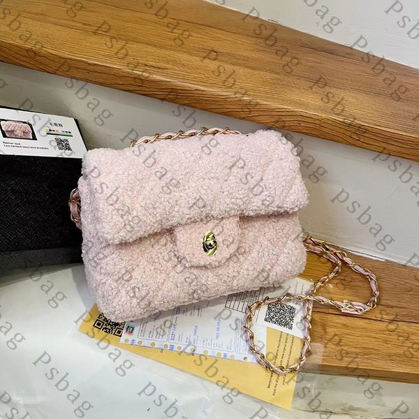 Rosa sugao crossbody bolsa de ombro sacos de corrente bolsas de luxo de alta qualidade grande capacidade bolsas de lã de cordeiro bolsa de moda saco de compras 5 cores changchen-231114-49