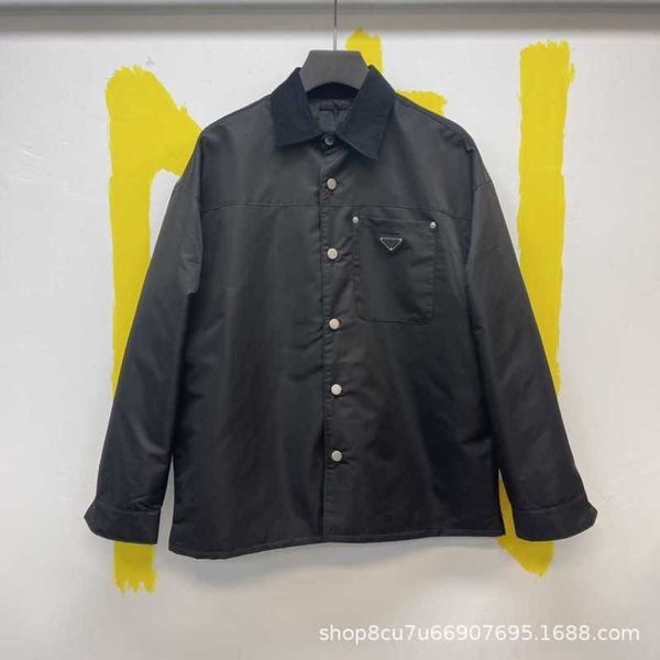 Giacche da uomo Versione alta P family triangolo in metallo logo giacca in nylon riciclato giacche versatili da uomo e da donna sciolte DKYU