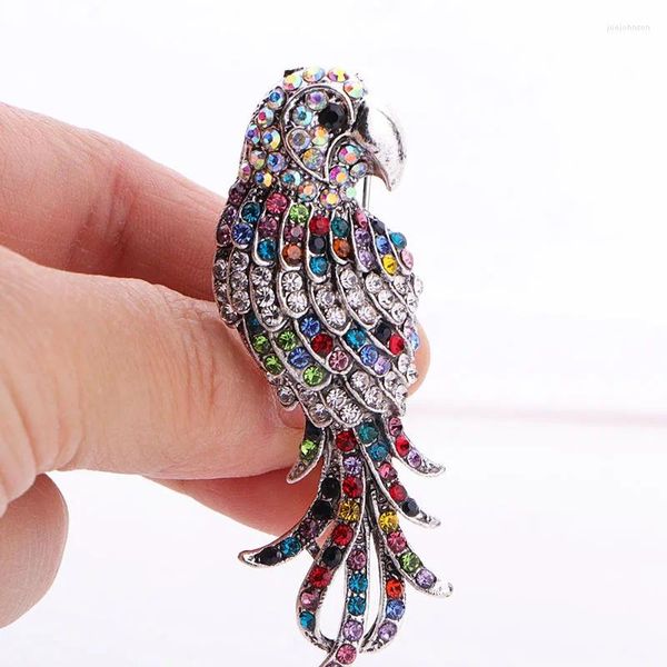 Broschen J.T BABY Frauen Männer Schmuck Vogel Zubehör Exquisite Dreidimensionale Bild Pins Kleidungsstück Mädchen Geschenk Weihnachten Großhandel