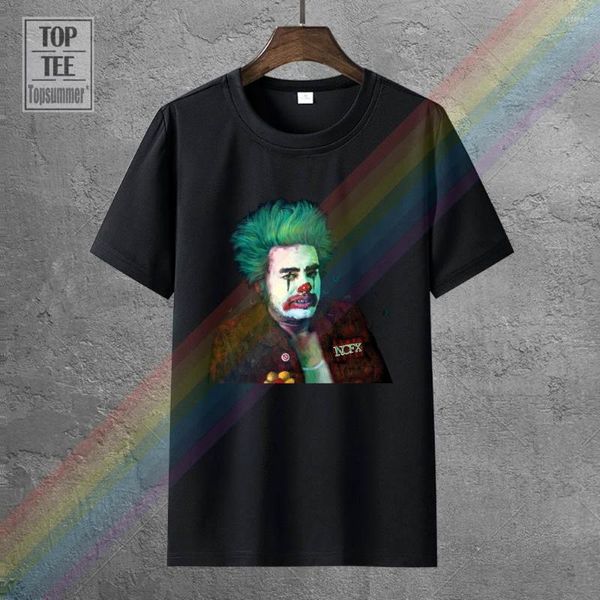 Magliette da uomo Nofx Cokie The Clown Amdr Camicia nera da uomo Taglia S 3Xl Abbigliamento da uomo in cotone a maniche corte