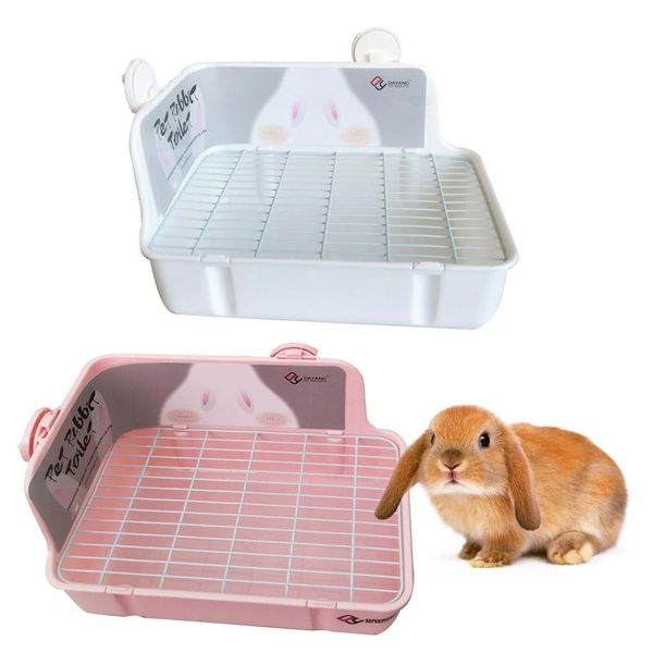 Принадлежности: лоток для туалета для мелких животных, туалетная бумага для кроликов, пластиковый прямоугольный угловой лоток, горшок для кролика