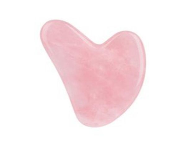 Artes e Ofícios Quartzo Rosa Gua sha Ferramenta de Levantamento Fino Jade Rosto Pescoço Anti Rugas Pedra Natural Relaxamento Massagem de Pele Beleza WLL7820763