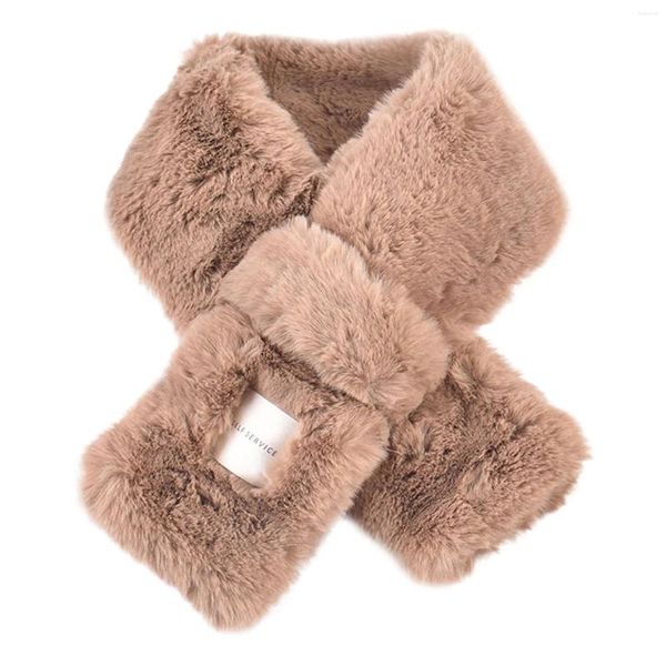 Schals Kinder Mädchen Jungen Baby Fleece Wollschal Einfarbig Niedliche Plüsch Wickelschals Herbst Und Winter Mode Verdickt Warm