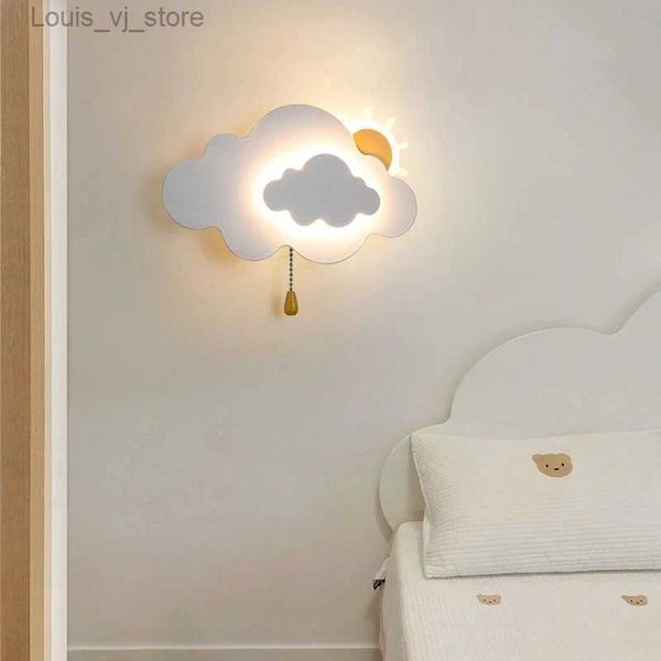 Tischlampen Kinderzimmer Wandlampen Sun Cloud Nachtlicht LED Modern Minimalist Babyzimmer Junge Mädchen Zimmer Dekor Nachtwandleuchten YQ231129